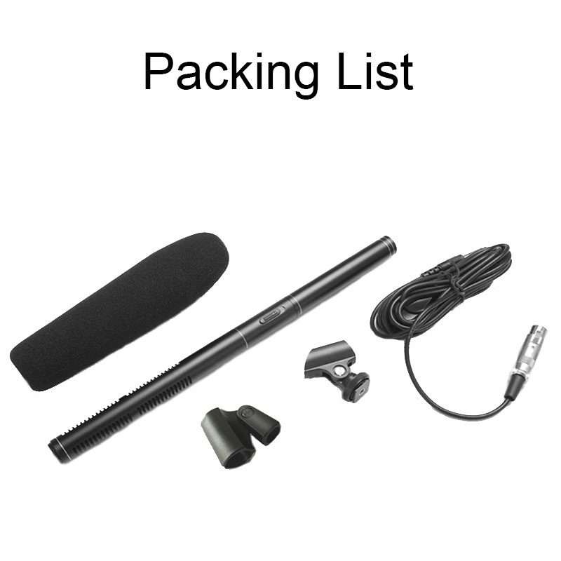 28cm Smart Noise Reduction Live Sound Card Computer Microphone Phone Camera News Interview Microph