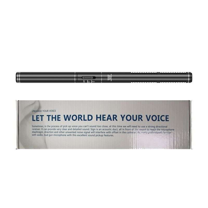 28cm Smart Noise Reduction Live Sound Card Computer Microphone Phone Camera News Interview Microph