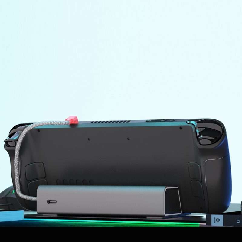 iplay HBSD-490B For Steam Deck Game Console Charging Base Handheld Game Stand Charger(Silver Gray)