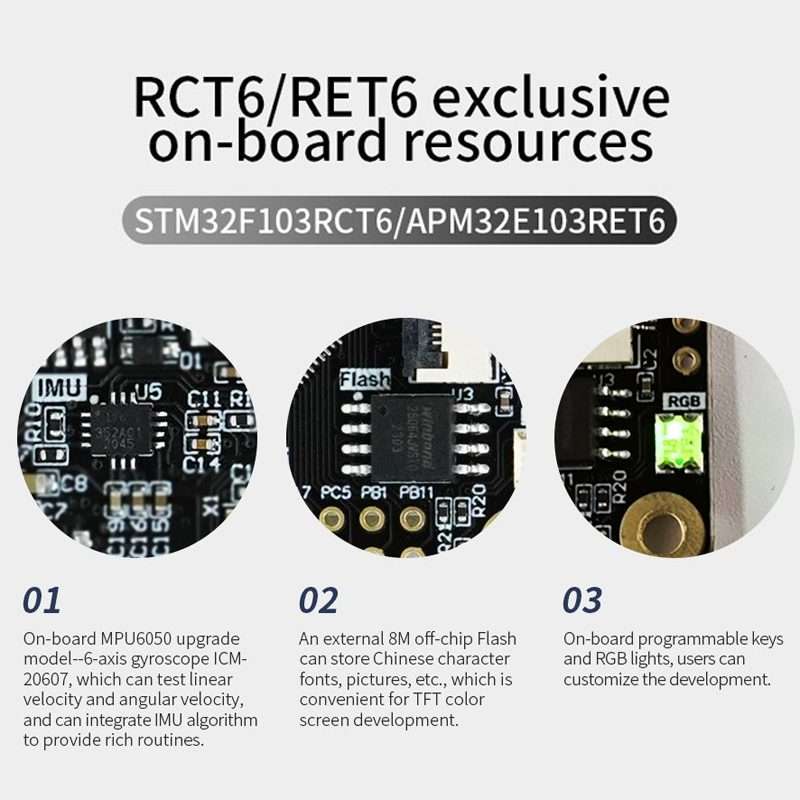 Yahboom MCU RCT6 Development Board STM32 Experimental Board ARM System Core Boar ... STM32F103RCT6