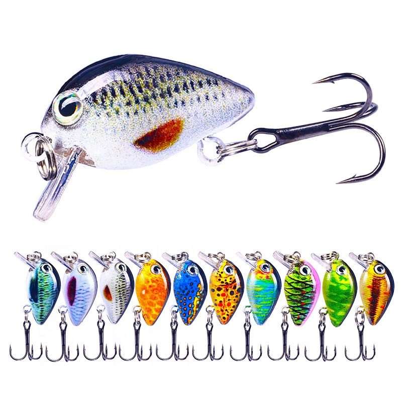 HENGJIA 2.5cm 1.5g Floating Water Little Fat Micro-Object Mini 3D Printing Luya Bait(4)