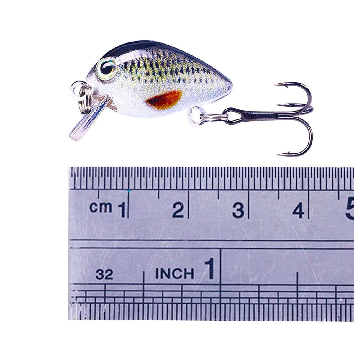 HENGJIA 2.5cm 1.5g Floating Water Little Fat Micro-Object Mini 3D Printing Luya Bait(9)