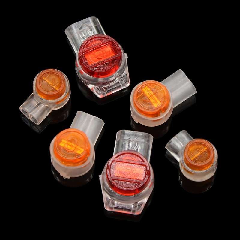 K2 100pcs /Pack Network Cable Telephone Line Connector Moisture-Proof Waterproof Wiring Terminals