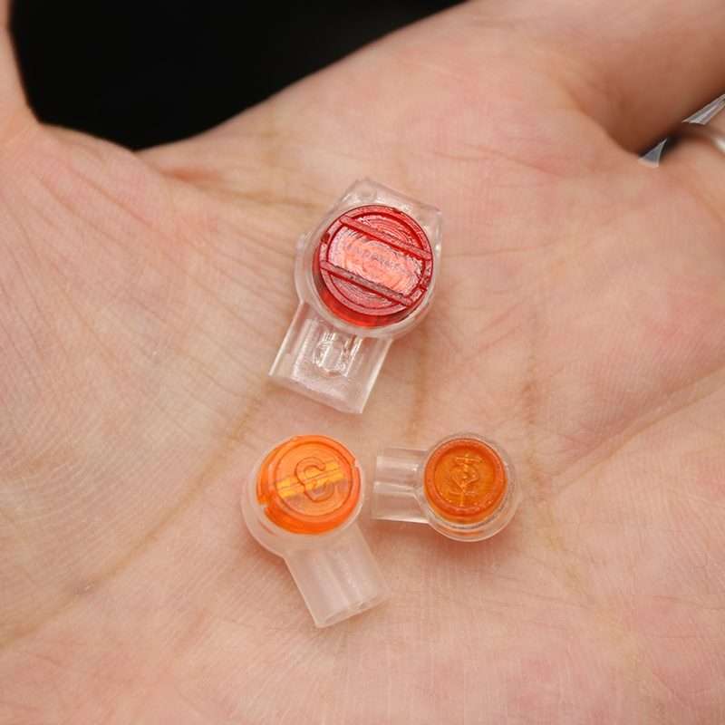K2 100pcs /Pack Network Cable Telephone Line Connector Moisture-Proof Waterproof Wiring Terminals
