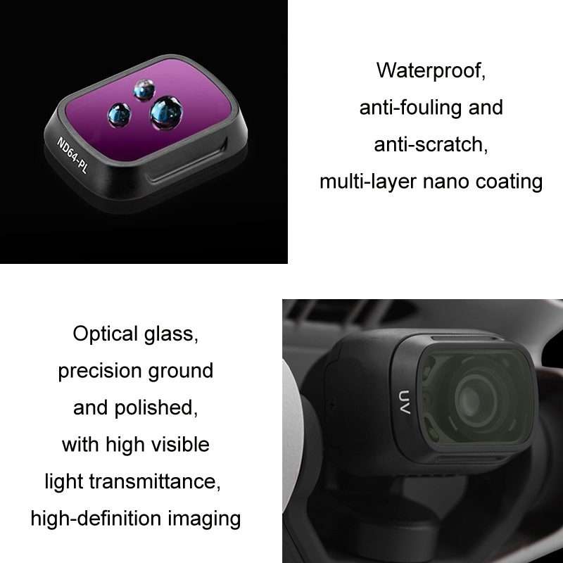 For DJI MINI3/MINI 3PRO BRDRC Filter Protective Glass, Style: CPL Filter