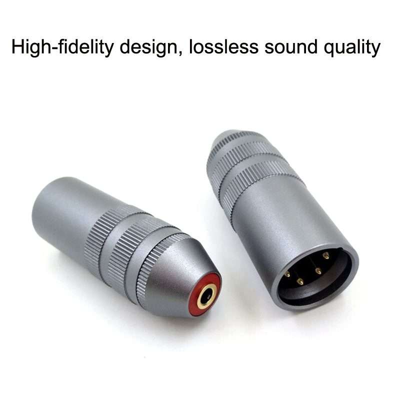 4 Core XLR to 3.5mm Amplifier Balance Female Headphone Adapter