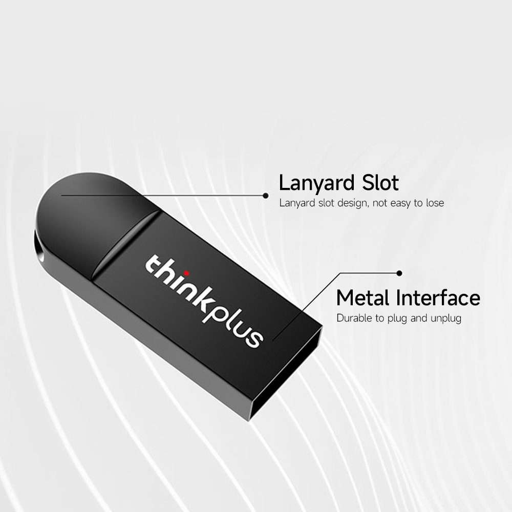 Lenovo ThinkPlus MU222 2.0 Business Office U Disk, Capacity: 8GB(Black)
