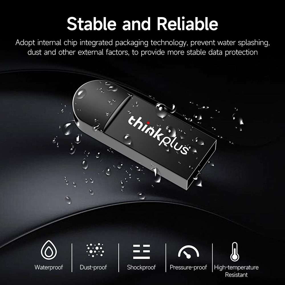Lenovo ThinkPlus MU222 2.0 Business Office U Disk, Capacity: 64GB(Black)