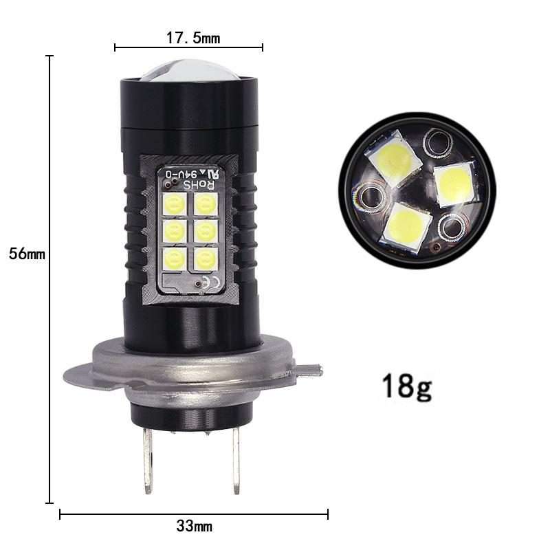 1pair Automotive High-power LED White Light Fog Lamp(H7)