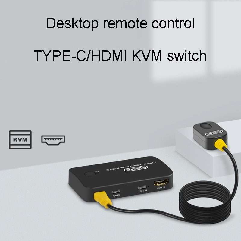 FJGEAR FJ-TYH201 Type-C / HDMI KVM Switch With Desktop Controller