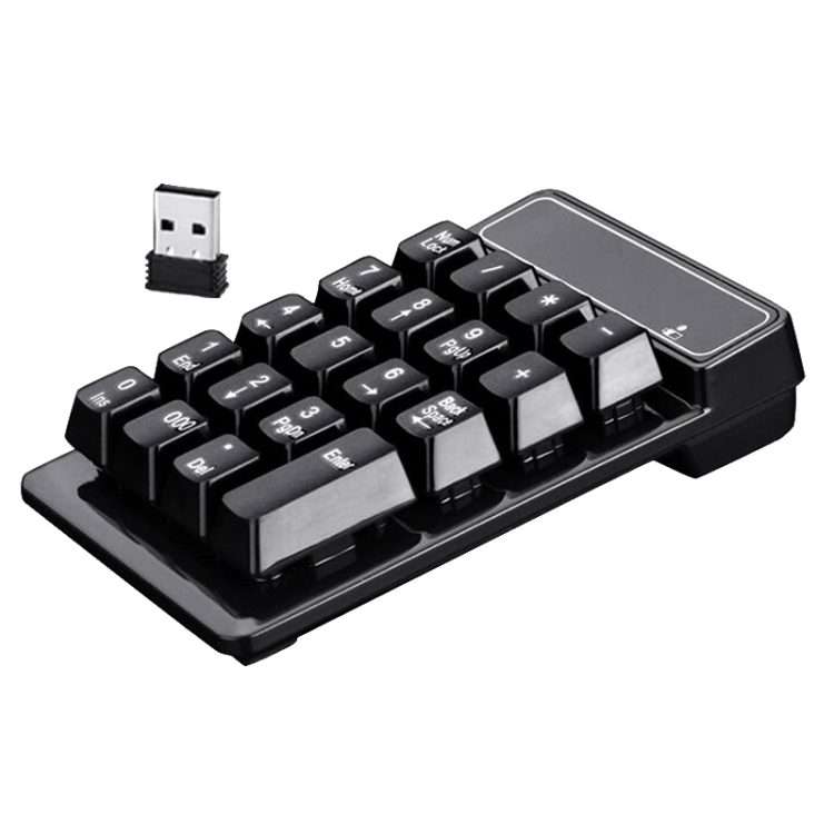 K3 19 Key 2.4G Wireless Mini Digital Keyboard Suspension Machinery Keypad(Black)