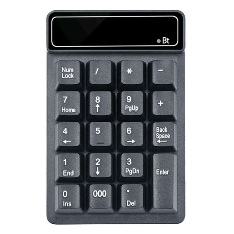 K6 19 Key Mini Wireless Bluetooth Digital Keyboard Suspended Mechanical Universal Keyp ... (Black)
