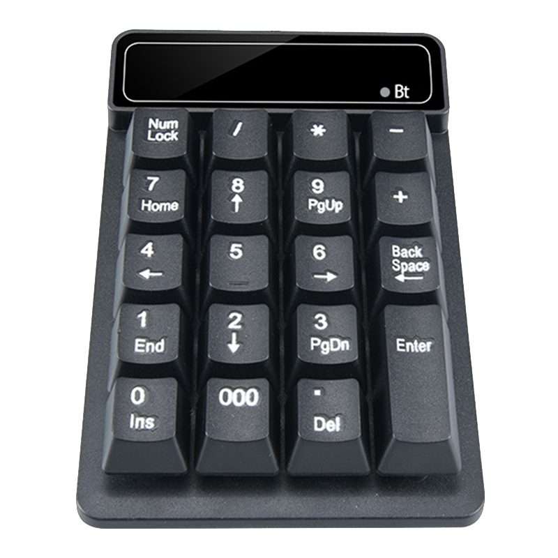 K6 19 Key Mini Wireless Bluetooth Digital Keyboard Suspended Mechanical Universal Keyp ... (Black)