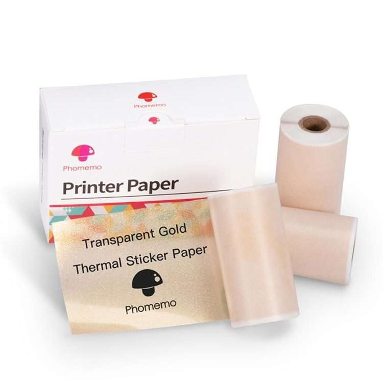 For Phomemo M02 / M02S / M02Pro 3rolls /Pack 50mm Thermal Label Printing Paper For Sticker Printer