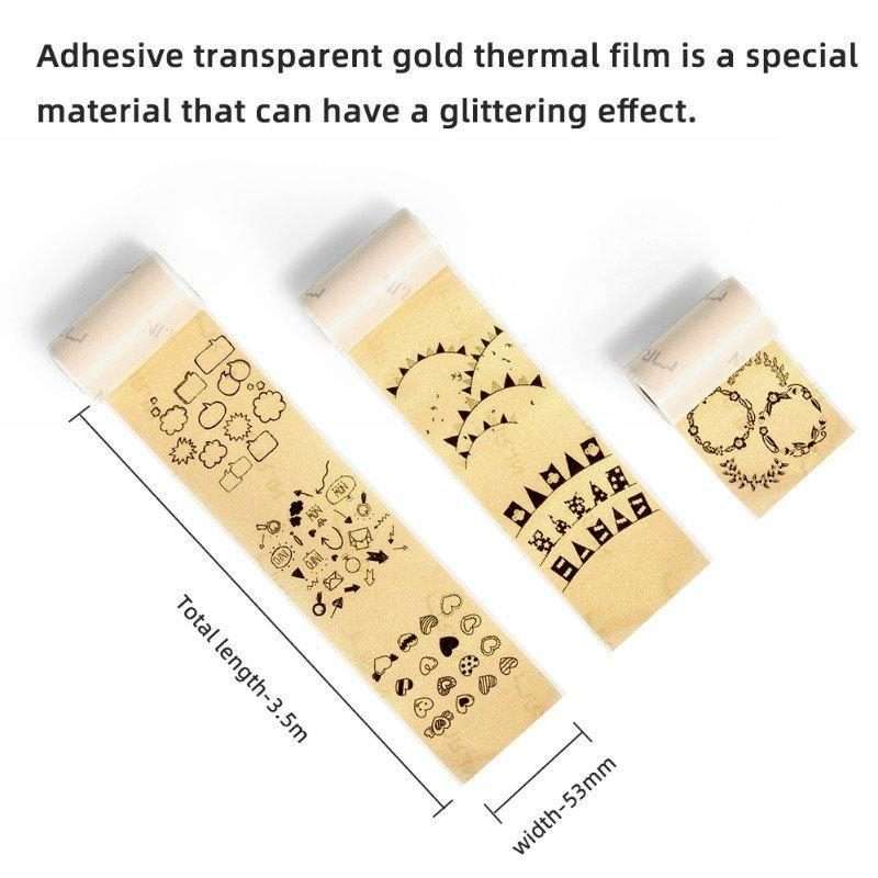 For Phomemo M02 / M02S / M02Pro 3rolls /Pack 50mm Thermal Label Printing Paper For Sticker Printer