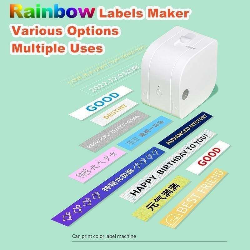 For Phomemo P12 / P12 Pro 12mm x 4m Consumables Label Rib ... Black Word On White Thermal Transfer