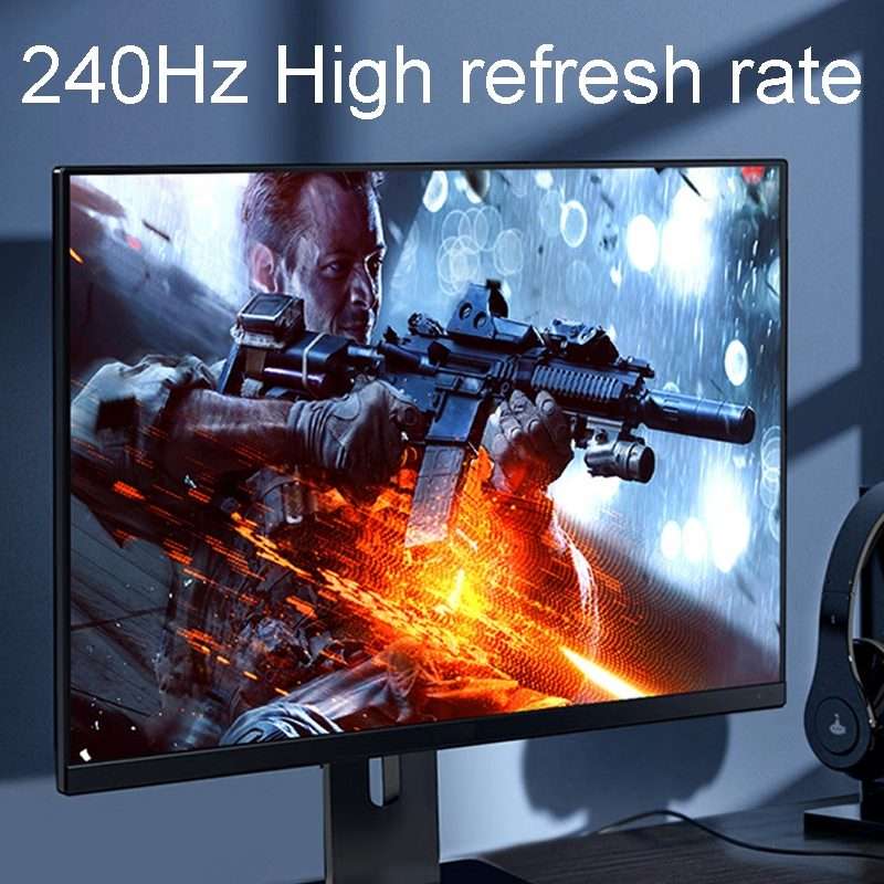 1m DP Cable 8K Computer Monitor Connection Cable 30AWG OD6.3MM With Nylon Mesh(Black Version 1.4)