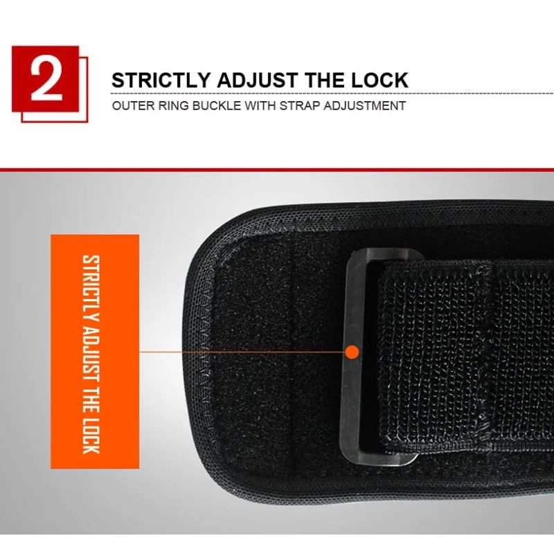 Aolikes Adjustbale Tennis Elbow Support Guard Pads Compression Recovery Forearm Sleeve Band(Black)