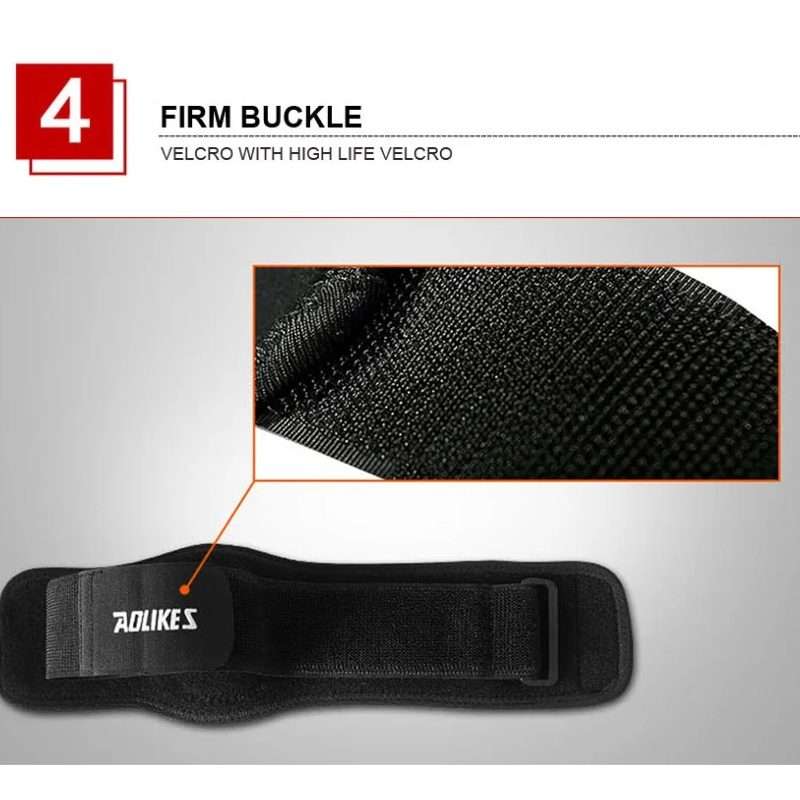 Aolikes Adjustbale Tennis Elbow Support Guard Pads Compression Recovery Forearm Sleeve Band(Black)