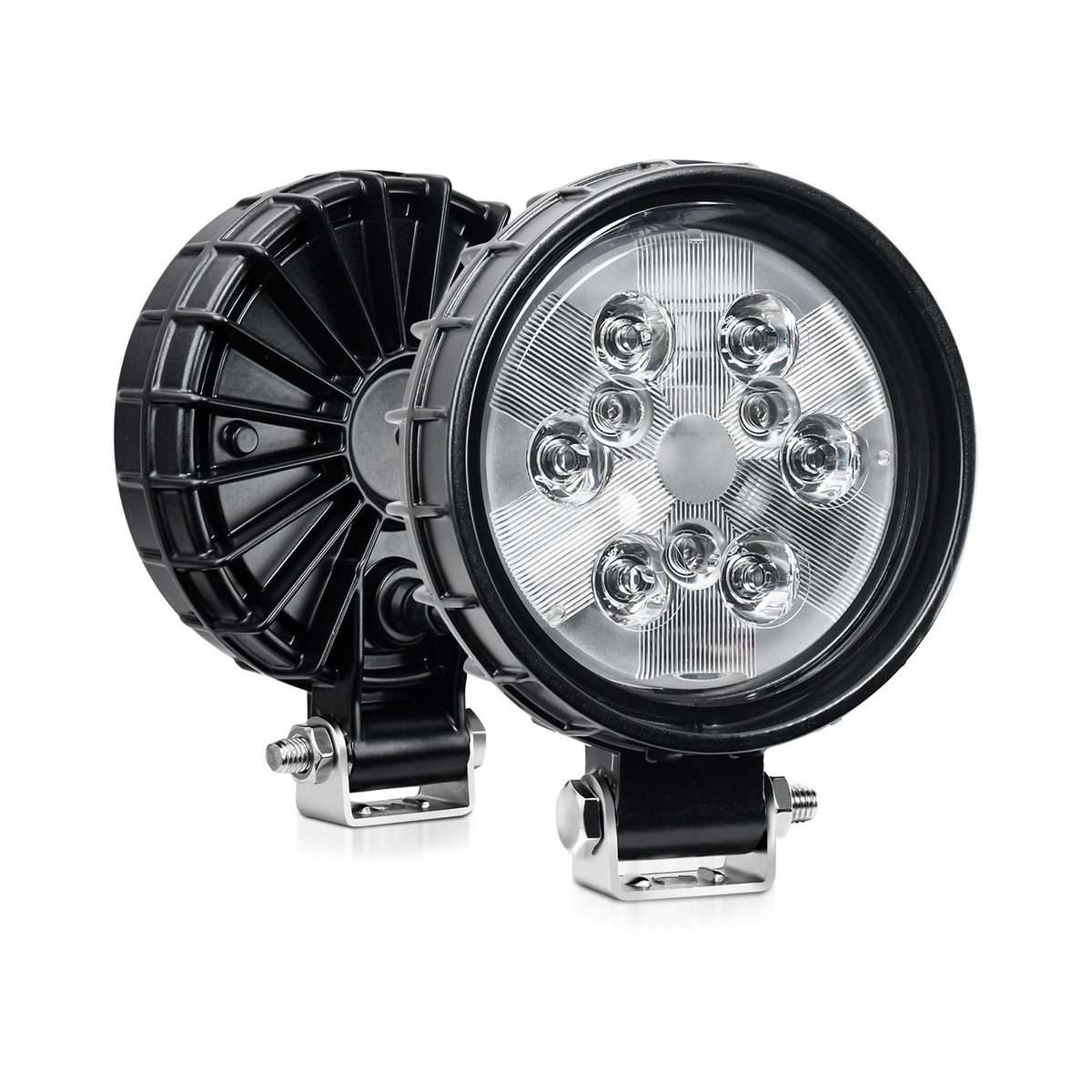 4 Inch Round Mixed Luminous Aluminum Alloy Car Work Light(Sigle)