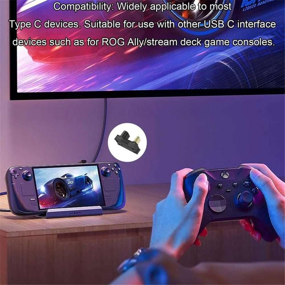 For ASUS ROG Ally /Switch 20Gbps Data Adapter 8K 60Hz 140W USB-C/Type-C Fast ... (U Shape 13.5mm)