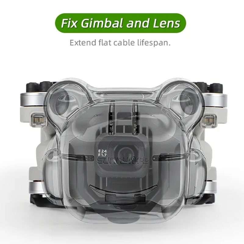 Sunnylife N4P-G710 For DJI Mini 4 Pro Integrated Gimbal Protector Camera Le ... (Transparent Gray)