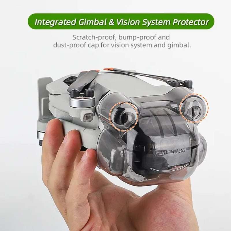 Sunnylife N4P-G710 For DJI Mini 4 Pro Integrated Gimbal Protector Camera Le ... (Transparent Gray)
