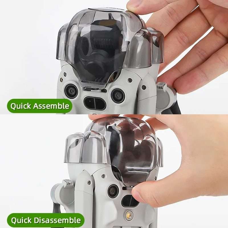 Sunnylife N4P-G710 For DJI Mini 4 Pro Integrated Gimbal Protector Camera Le ... (Transparent Gray)