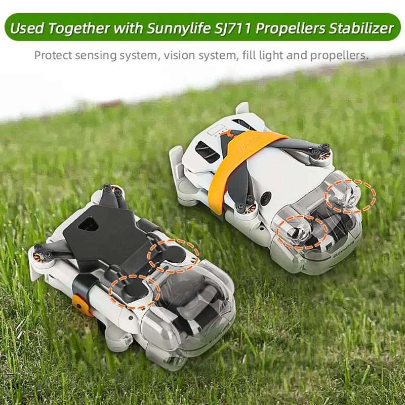 Sunnylife N4P-G710 For DJI Mini 4 Pro Integrated Gimbal Protector Camera Le ... (Transparent Gray)