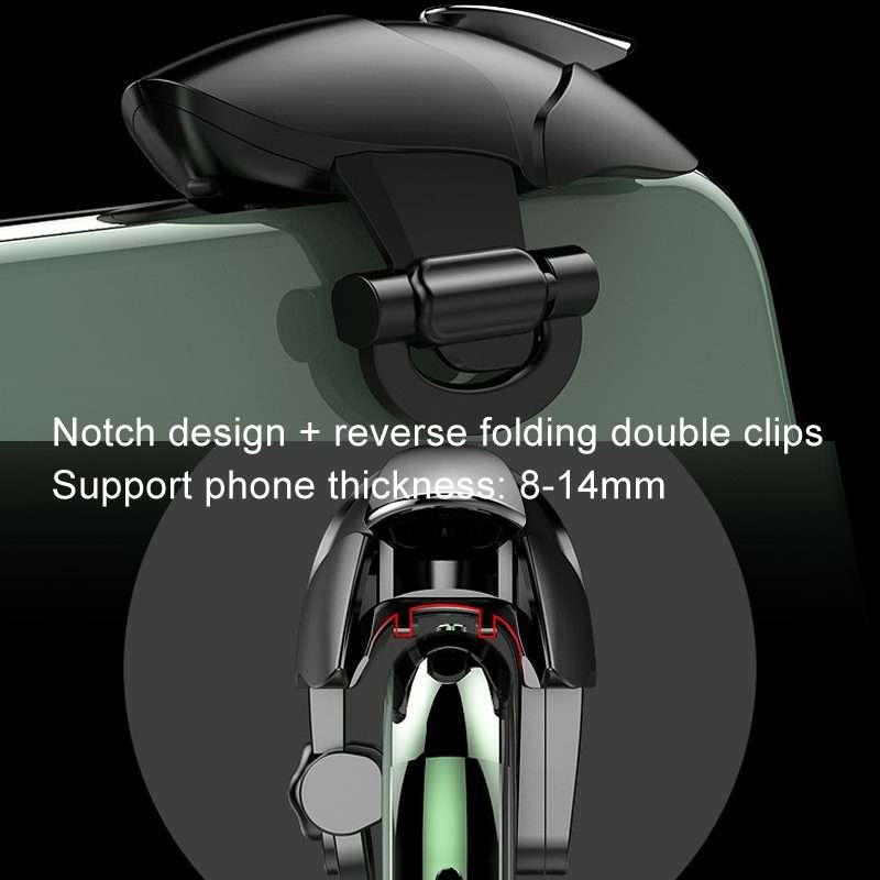 1pair CH5 Mobile Phone Trigger Mechanical Game Handle Contact High-sensitivity A ... (Black Shark)