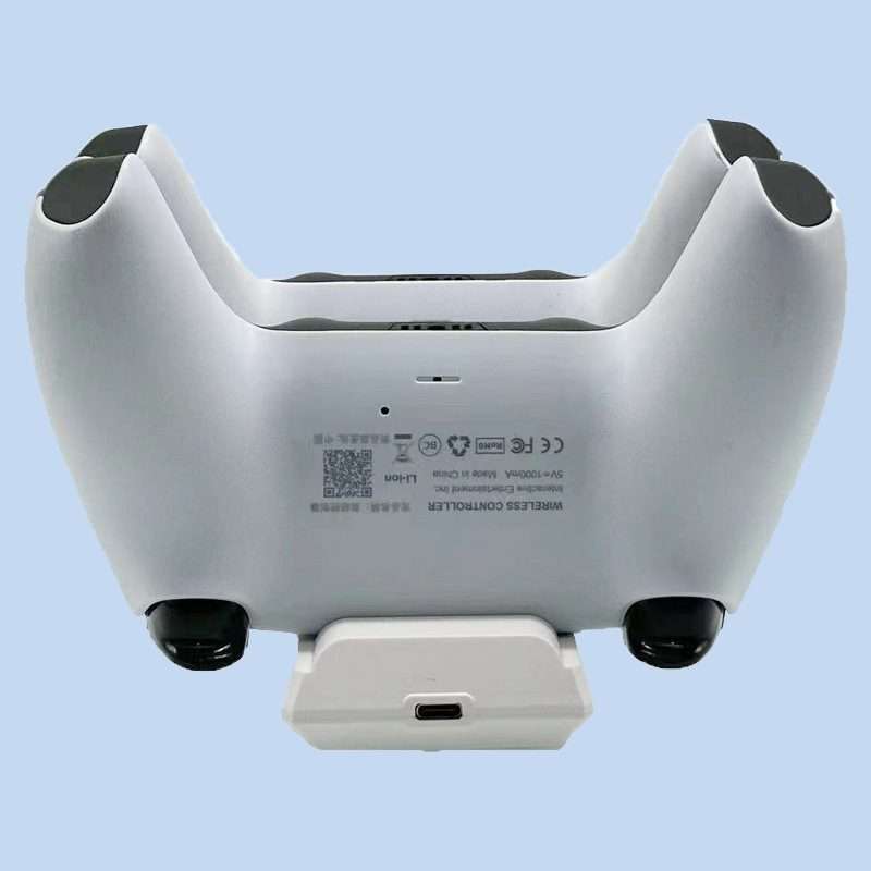 For PS5 Controller Dock Charger Gamepad Dual Port Quick Charger(White)