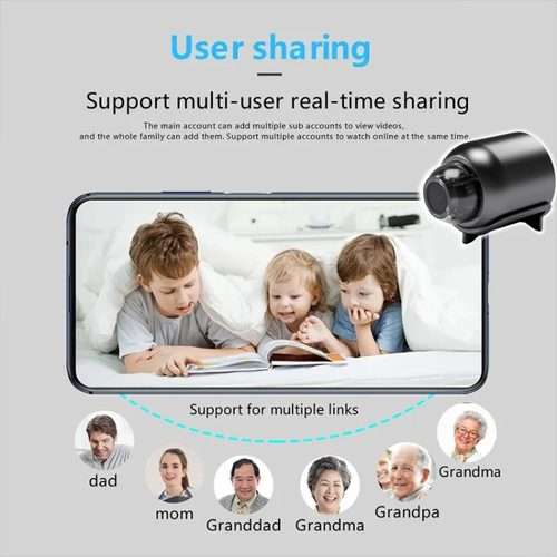 2 Million Pixel HD Home Smart WIFI Remote Mini 1080P Surveillance Camera, Specification: X5+64G
