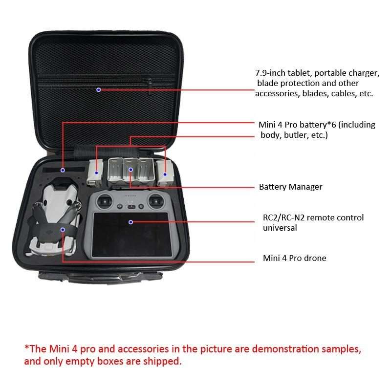 For DJI Mini 4 Pro / RC2 Remote Control Shoulder Bag Handy Crossbody Packet, Spec: Nylon