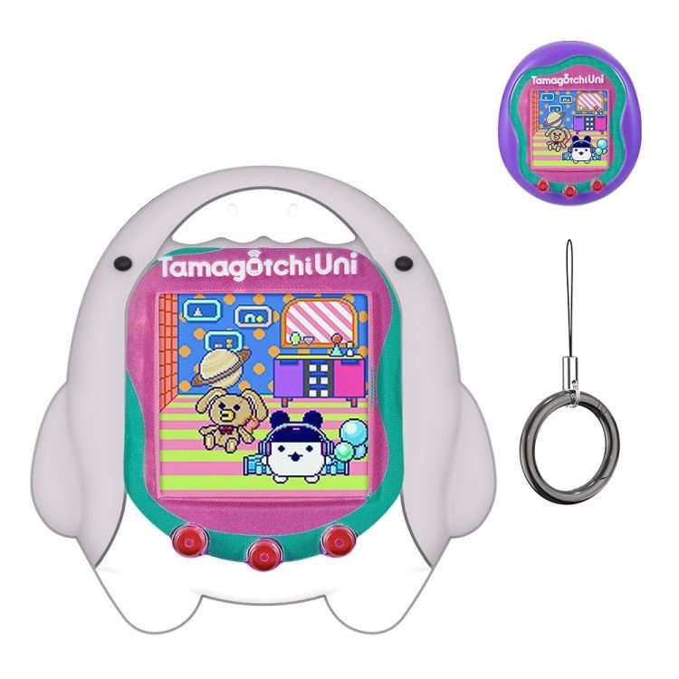 For Tamagotchi Uni (2023) Cartoon Shark Electronic Pet Game Console Silicone Protective ... (C601)