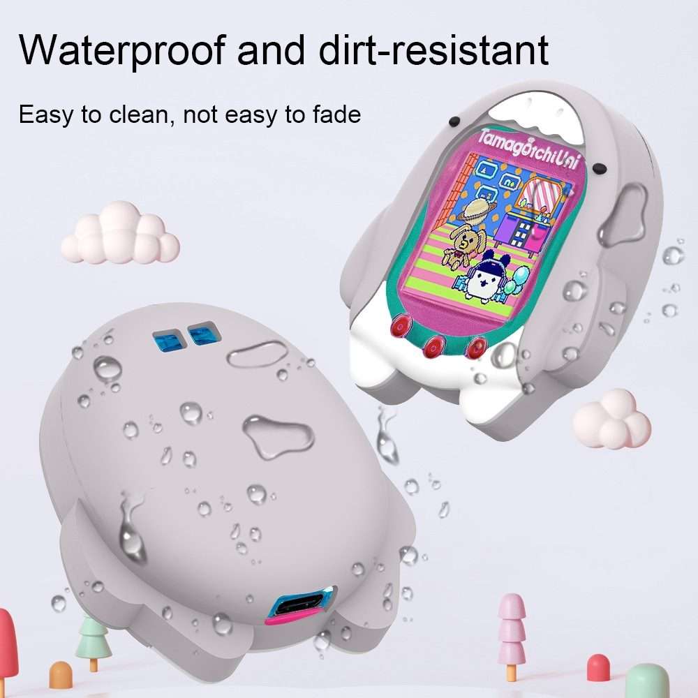 For Tamagotchi Uni (2023) Cartoon Shark Electronic Pet Game Console Silicone Protective ... (C601)