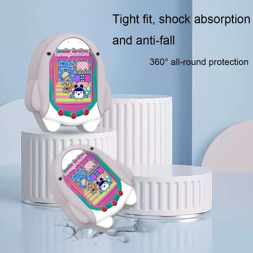 For Tamagotchi Uni (2023) Cartoon Shark Electronic Pet Game Console Silicone Protective ... (C601)