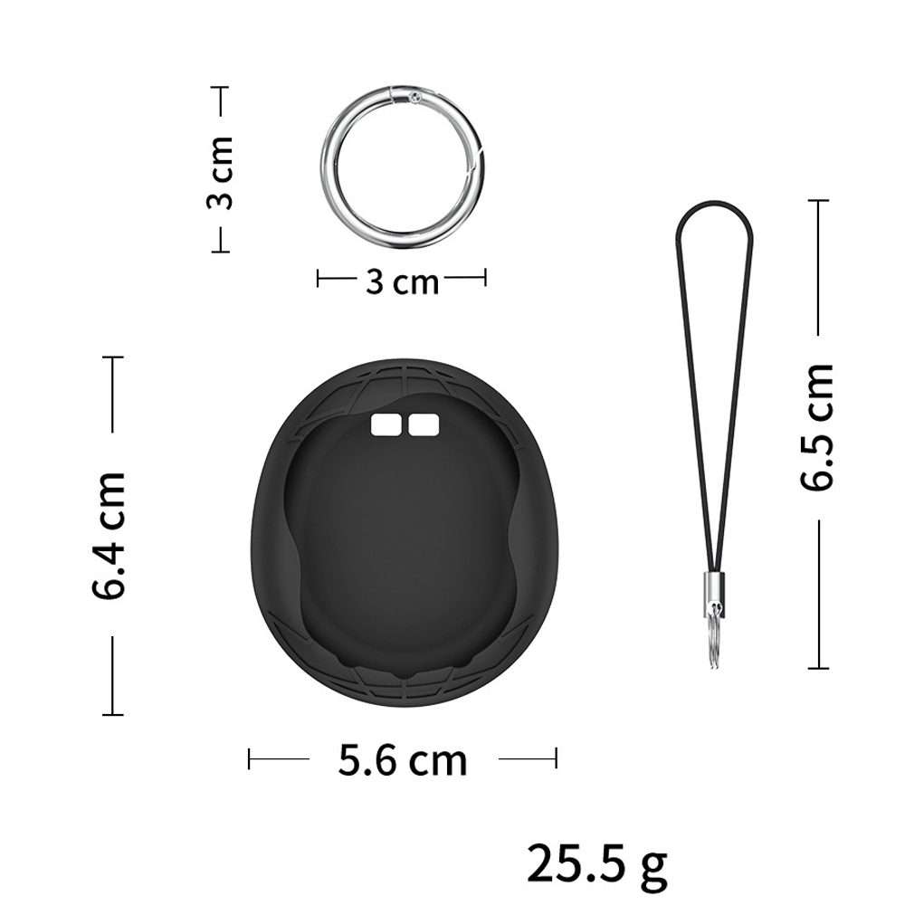 For Tamagotchi Uni (2023) Pet Game Machine Silicone Protection Case(Black)