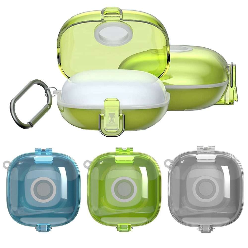 For Beats Fit Pro Transparent PC Hard Shell Earphone Protective Case with L ... (Transparent Blue)