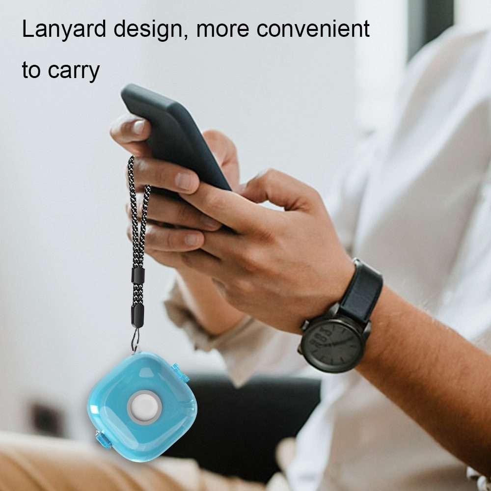 For Beats Fit Pro Transparent PC Hard Shell Earphone Protective Case with L ... (Transparent Blue)