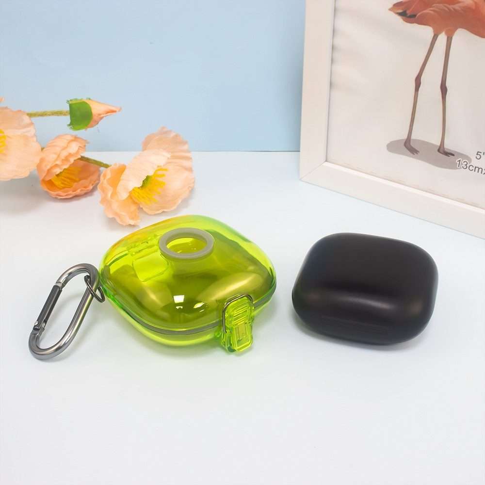 For Beats Fit Pro Transparent PC Hard Shell Earphone Protective Case with ... (Transparent Yellow)