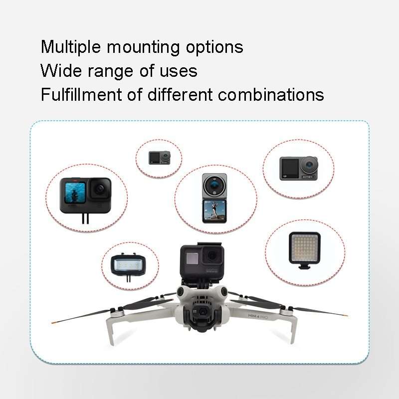 For DJI Mini 4 PRO / Mini 3 PRO / Mini 3 Upper Expansion Bracket 1/4 Screws for Tripod Accessories