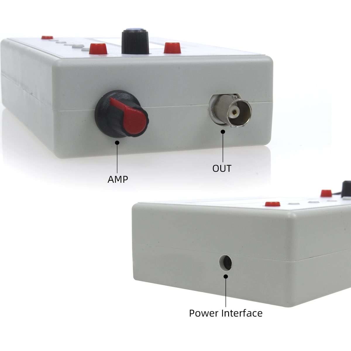 FG-100 1Hz-500kHz DDS Function Signal Generator Frequency Counter(White)