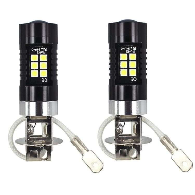 1pair Automotive High-power LED White Light Fog Lamp(H3)
