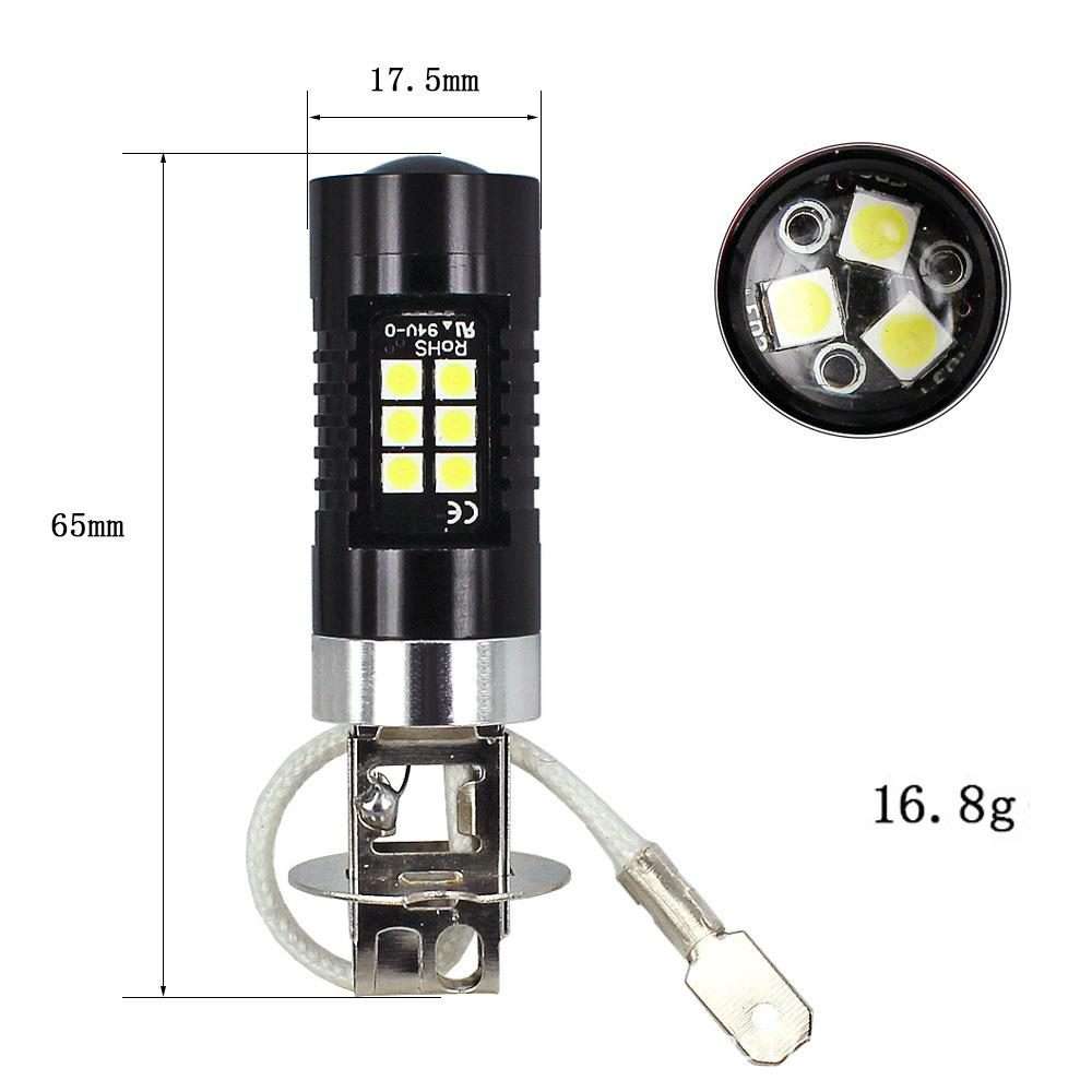 1pair Automotive High-power LED White Light Fog Lamp(H3)