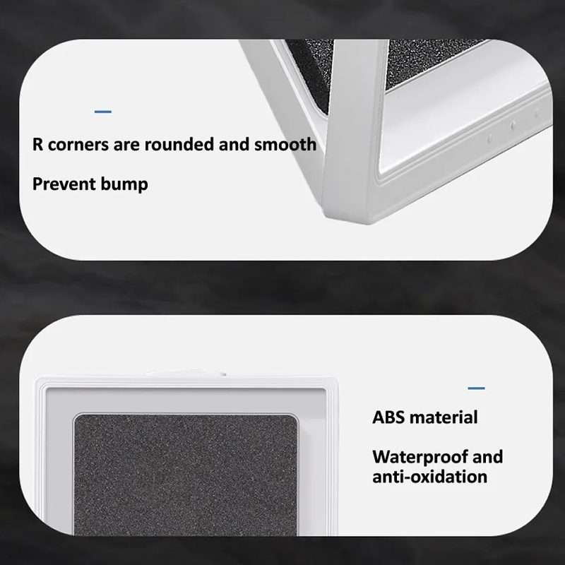 Waterproof Shower Tablet Holder Case Bathroom Kitchen Wall Mount Storage Box For IPad(Black)