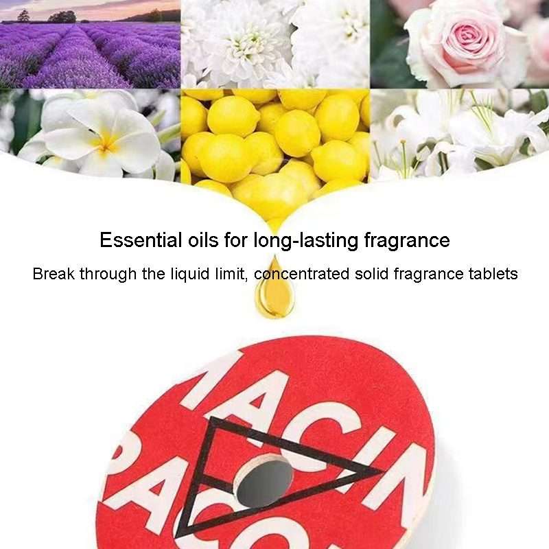Gramophone+3pcs Refill Aroma Car Aroma Diffuser Air Vent Rotating Retro Gramophone Fragrance Diffu
