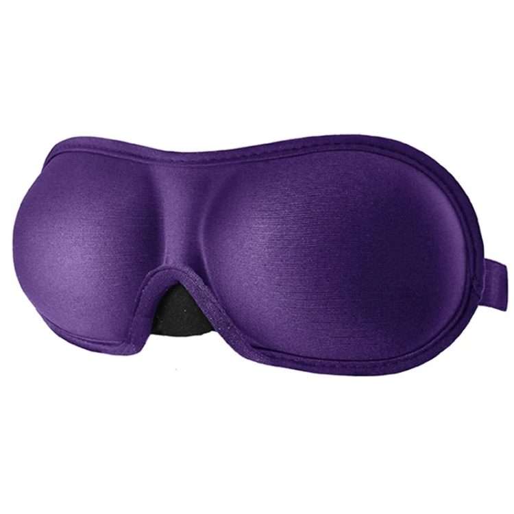 3D Adjustable Silicone Anti-slip Sleep Eye Mask Three-dimensional Memory Foam Eye Pro ... (Purple)