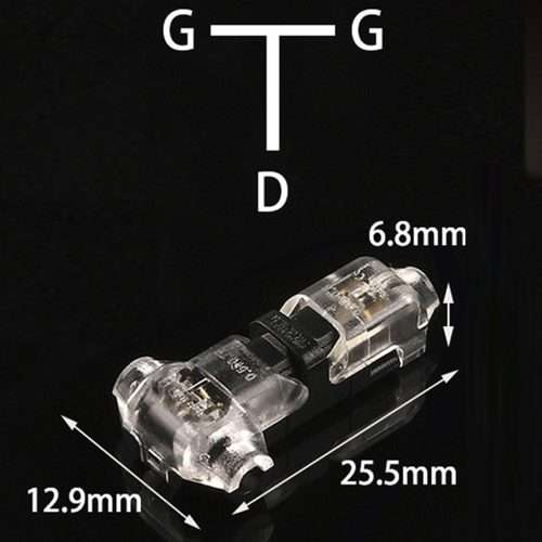 Straight Plug Quick Terminal Block No Strip Multifunctional Wire Connector, Model: T1-T