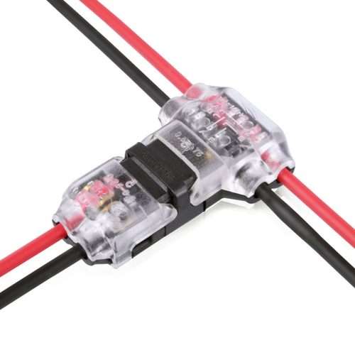 Straight Plug Quick Terminal Block No Strip Multifunctional Wire Connector, Model: T2-T