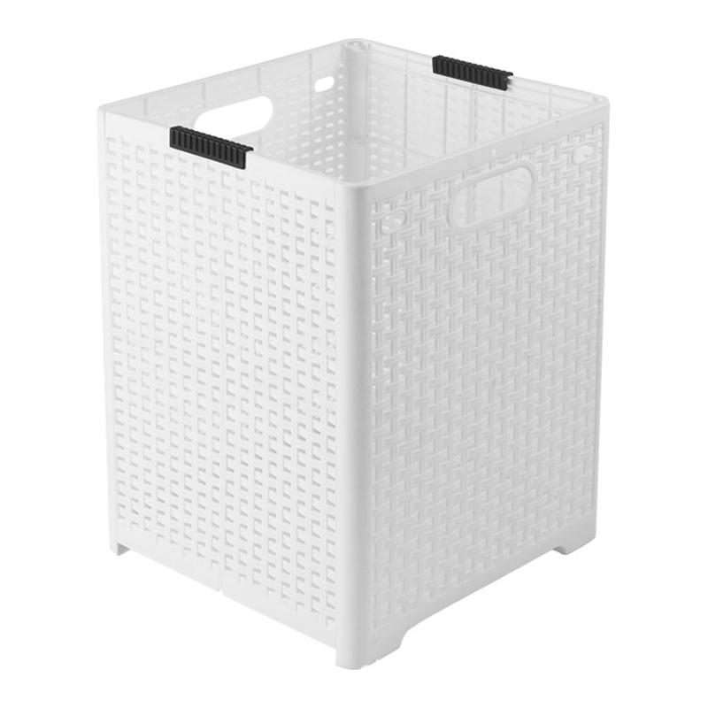 Foldable Dirty Clothes Basket Wall Mounted Bathroom Dirty Clothes Storage Frame Plastic Laundry Ba